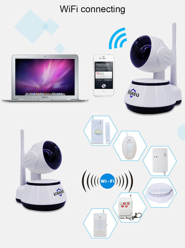 Hiseeu HSY-FH2 Indoor 720P Wireless IP Cam IR-Cut Night Vision Mini Rotatable Smart Security