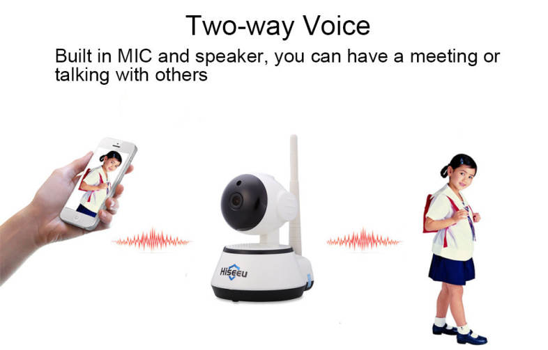 Hiseeu HSY-FH2 Indoor 720P Wireless IP Cam IR-Cut Night Vision Mini Rotatable Smart Security
