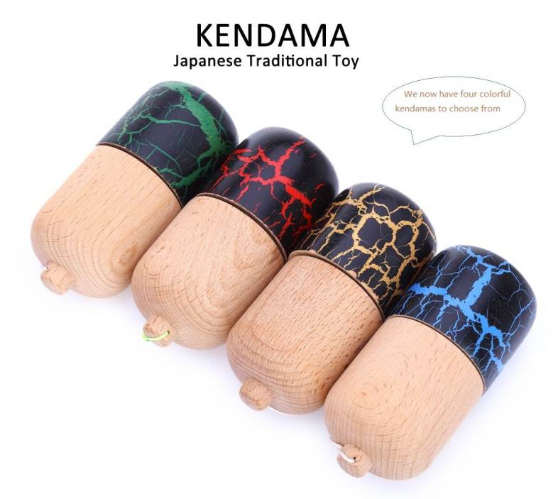 Japanese Traditional Game String Toy Balance Skill Educational Wood Pill Kendama