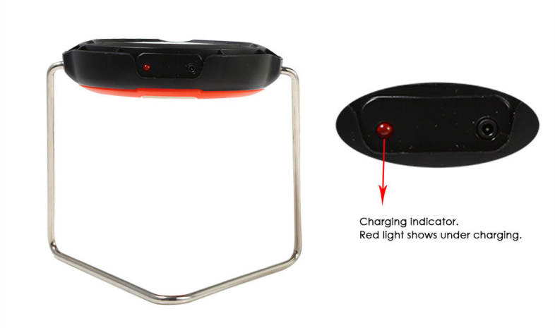 LED Solar Powered Lamp Camp Night Flashlights with Hand Crank
