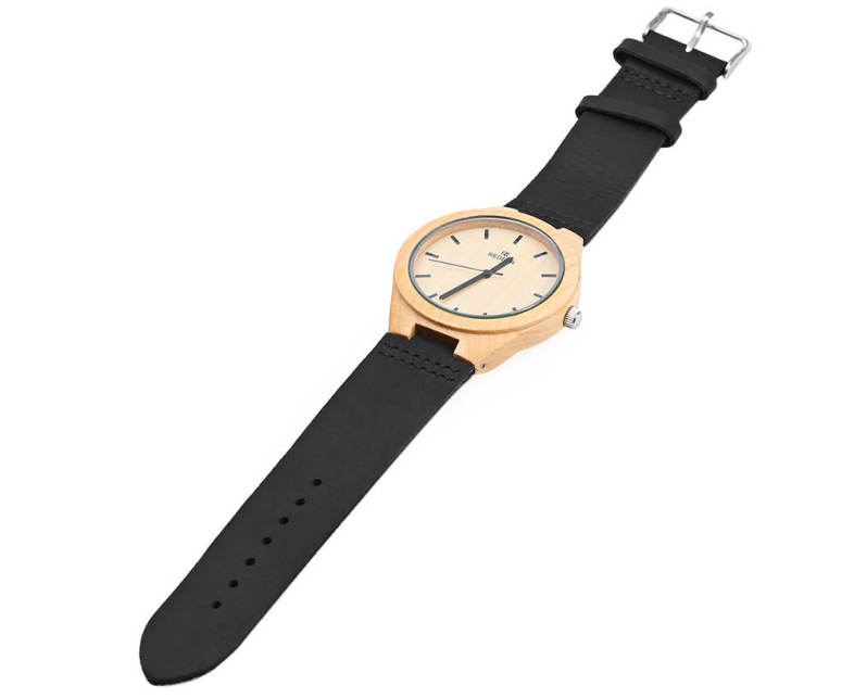 REDEAR Wooden Quartz Male Watch Simple Round Dial Leather Band Wristwatch REDEAR Wooden Quartz Male Watch Simple Round Dial Leather Band Wristwatch