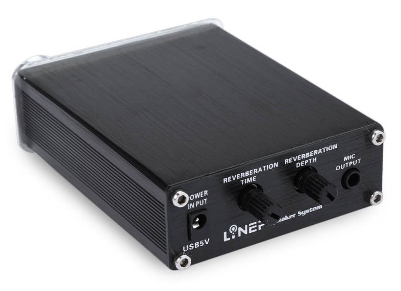 A907 Ultra Compact 2 Channel PC Microphone Sound Amplifier with 3.5mm / 6.5mm Audio Slot