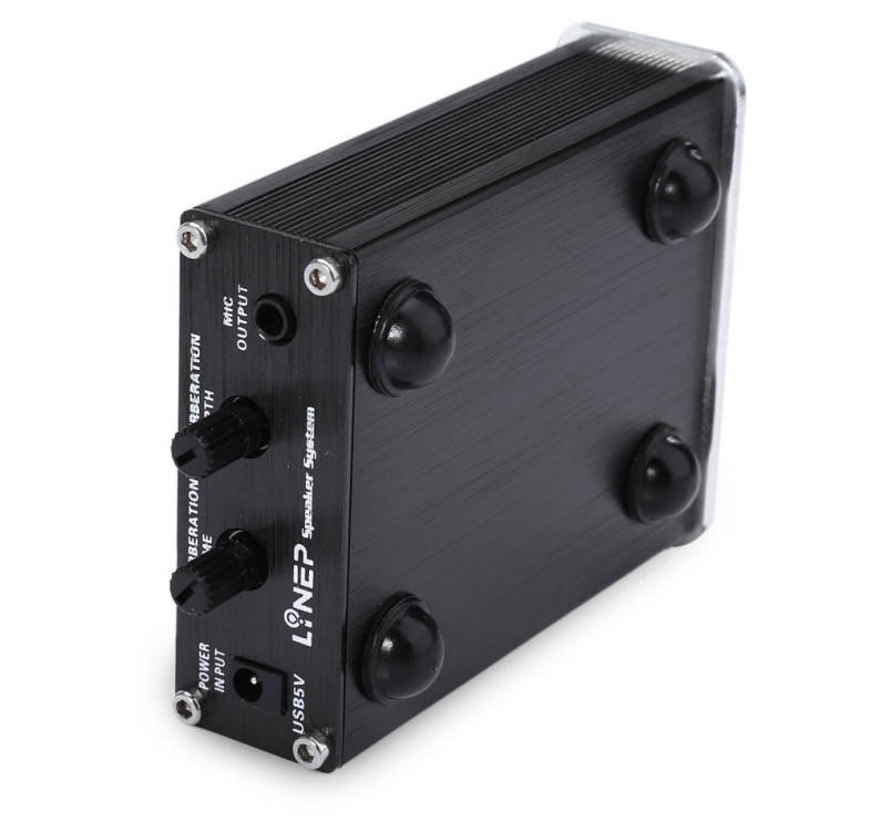 A907 Ultra Compact 2 Channel PC Microphone Sound Amplifier with 3.5mm / 6.5mm Audio Slot
