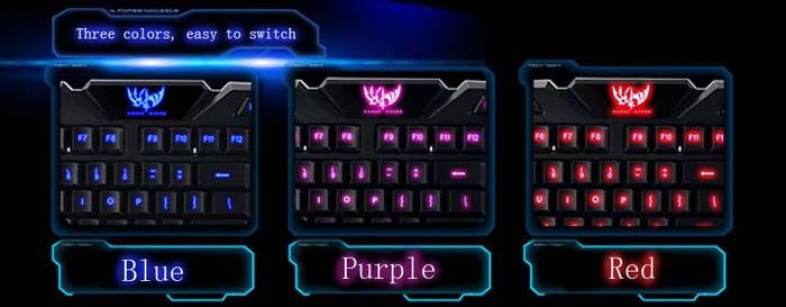 M - 200 Bilingual Russian / English Three Adjustable Backlight Colors USB Wired Gaming Keyboard