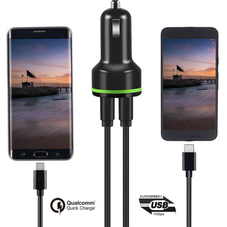 Itian K5 Fast Charge Car Charger Adapter with Qualcomm Quick Charge 2.0 Compact