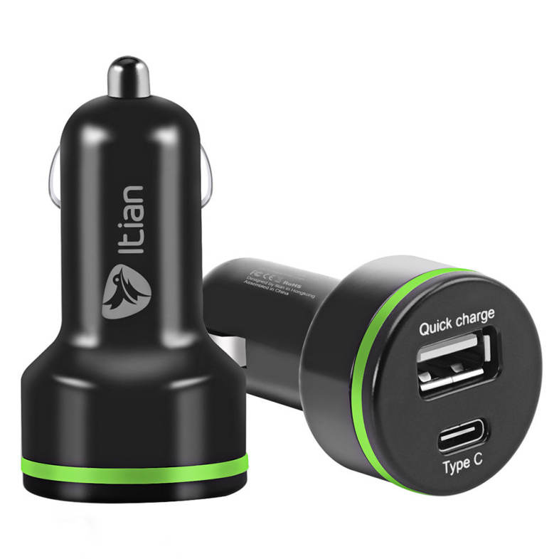 Itian K5 Fast Charge Car Charger Adapter with Qualcomm Quick Charge 2.0 Compact