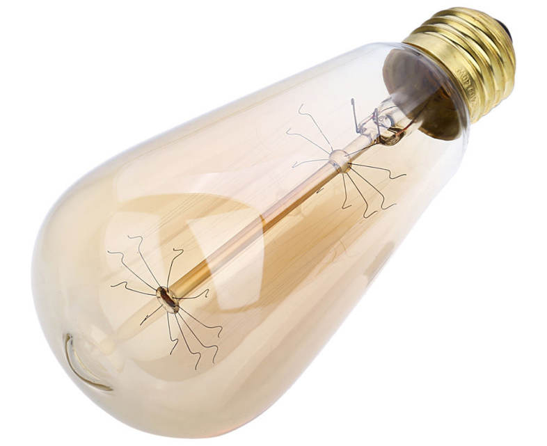 Lightme 6pcs ST64 230V 40W E27 110 - 120LM 19AK Retro Edison Bulb Tungsten Filament Light Bulb