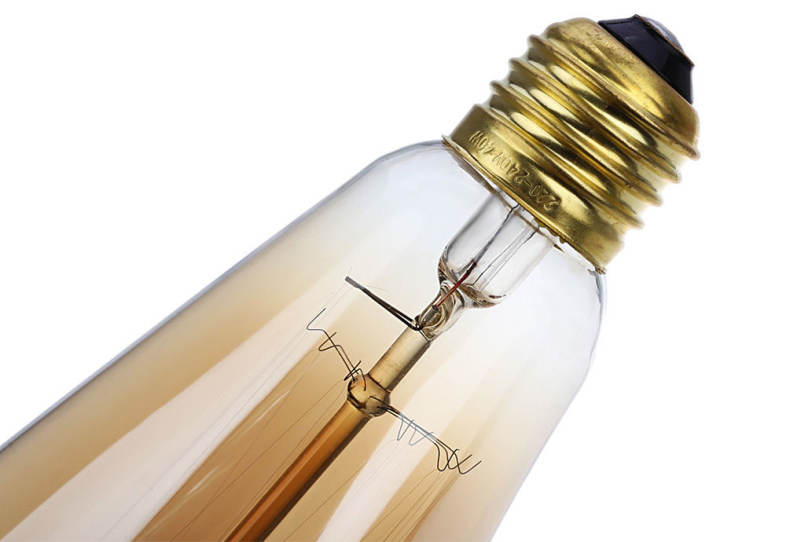 Lightme 6pcs ST64 230V 40W E27 110 - 120LM 19AK Retro Edison Bulb Tungsten Filament Light Bulb