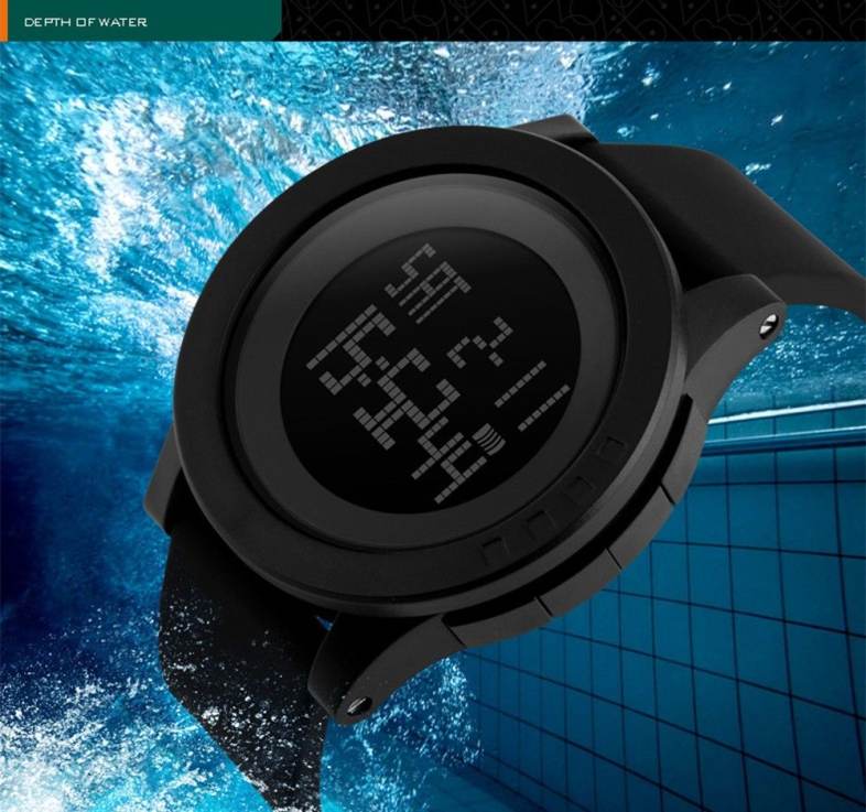 SKMEI 1142 Male Sport LED Digital Watch Water Resistance Wristwatch