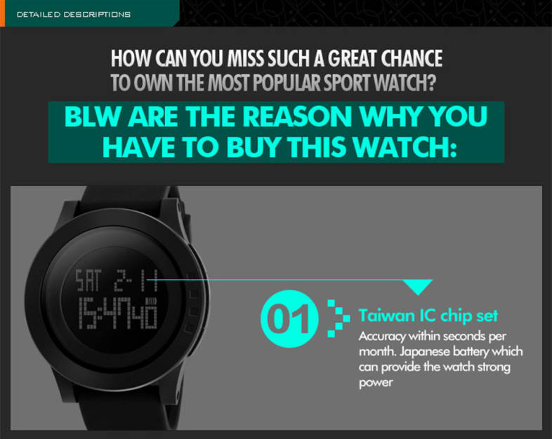 SKMEI 1142 Male Sport LED Digital Watch Water Resistance Wristwatch