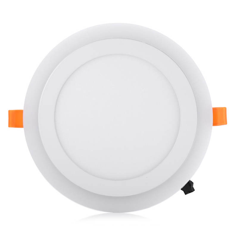 Round LED Blue White Panel Light Indoor Recessed Ceiling Lamp