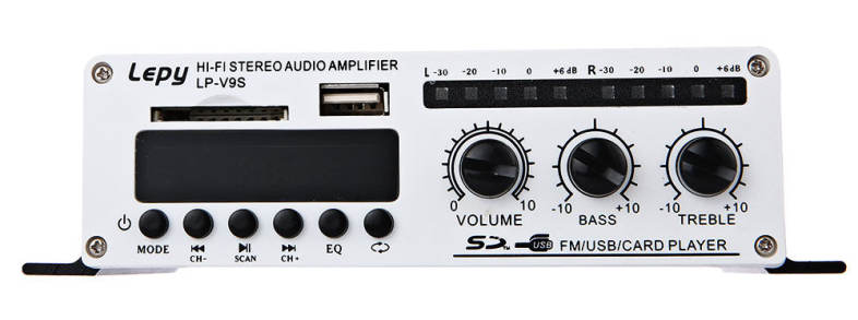 Lepy LP - V9S Mini Hi-Fi Stereo Super Bass Audio Amplifier Support FM Function