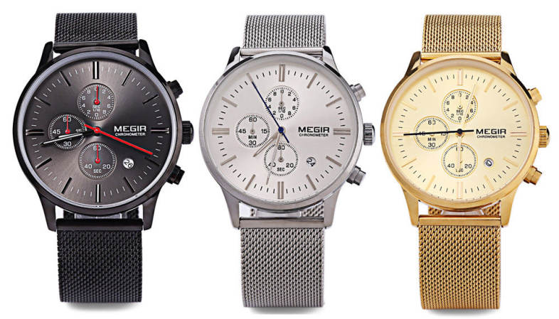 MEGIR M2011 Men Fashion Quartz Watch Luminous Pointer Calendar Chronograph Wristwatch MEGIR M2011 Men Fashion Quartz Watch Luminous Pointer Calendar Chronograph Wristwatch