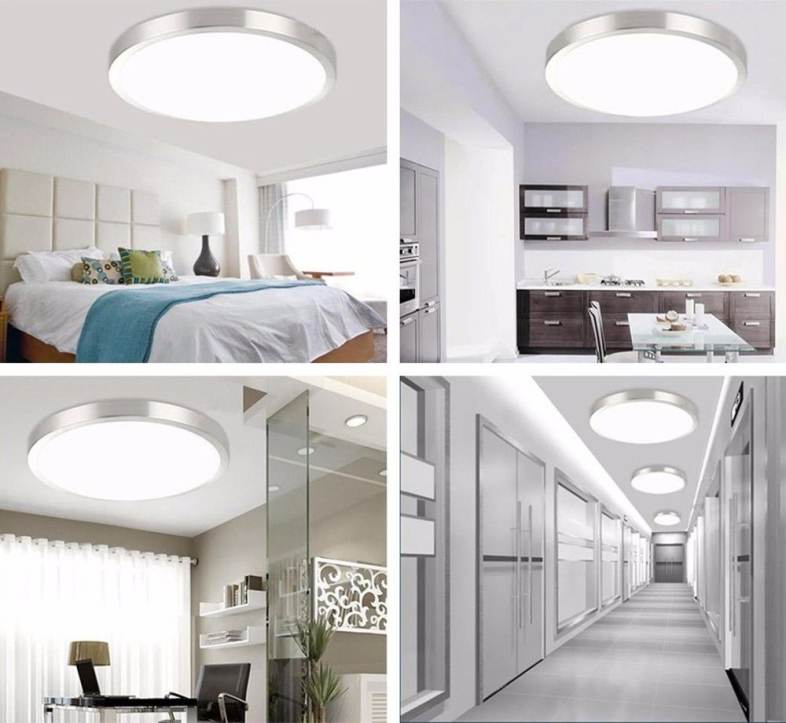 Round Single Side 18W LED Ceiling Light Bedroom Lamp