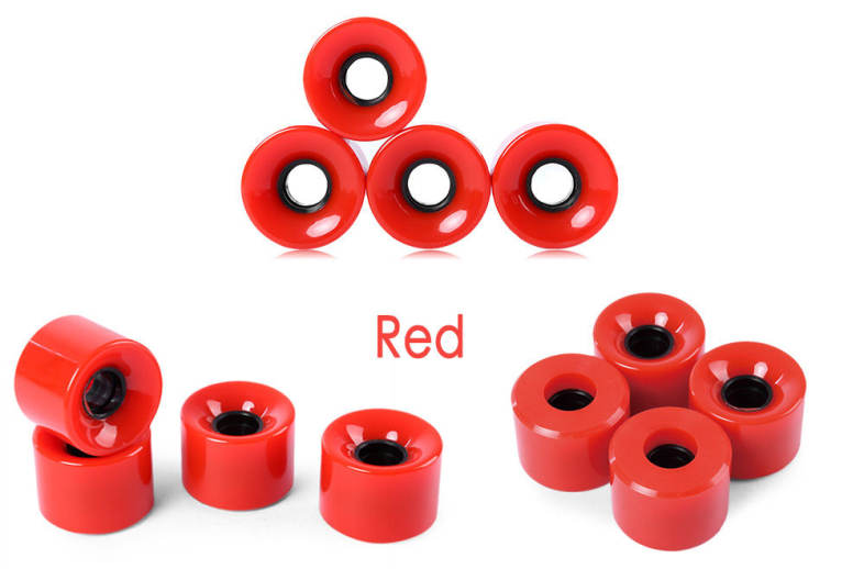 4pcs 60 x 45mm Solid Color Skateboard Wheels