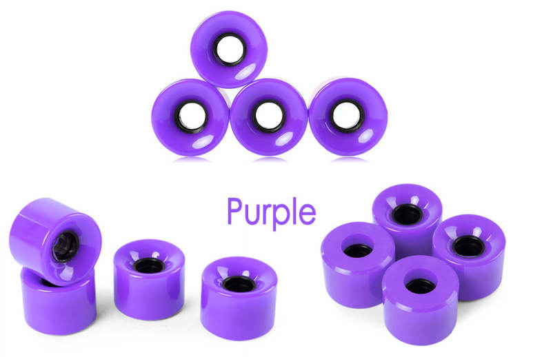 4pcs 60 x 45mm Solid Color Skateboard Wheels