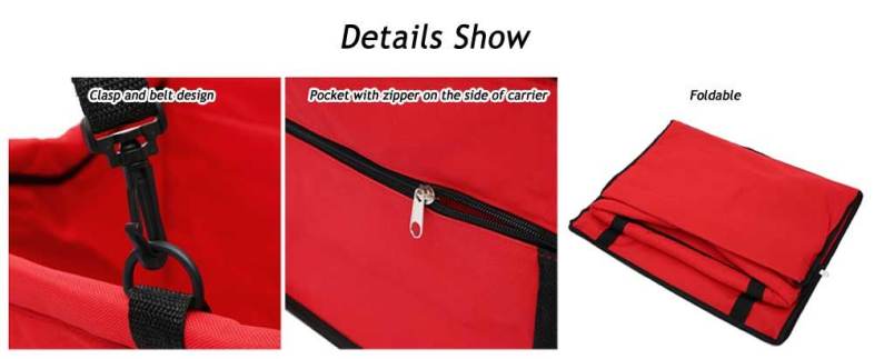 Folding Car Pet Seat Bag Puppy Safety Belt Carrier Cover Travel Products
