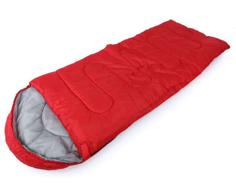 Outdoor Camping Envelope Style Hooded Thin Hollow Cotton Sleeping Bag