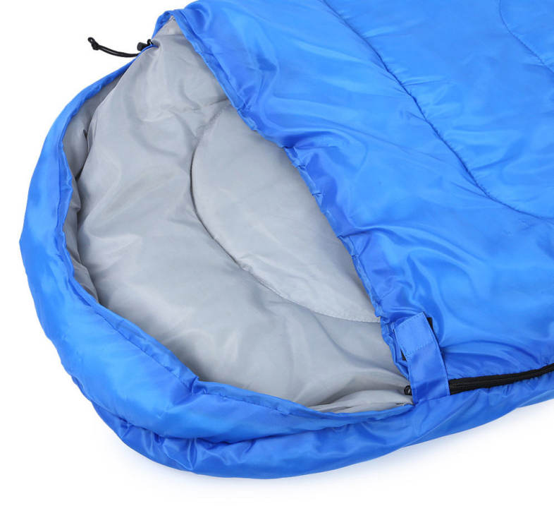Outdoor Camping Envelope Style Hooded Thin Hollow Cotton Sleeping Bag