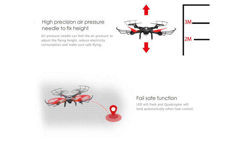 XK X260B 5.8G 4CH 6-Axis Gyro 0.3MP Camera WiFi FPV RTF RC Quadcopter Aircraft