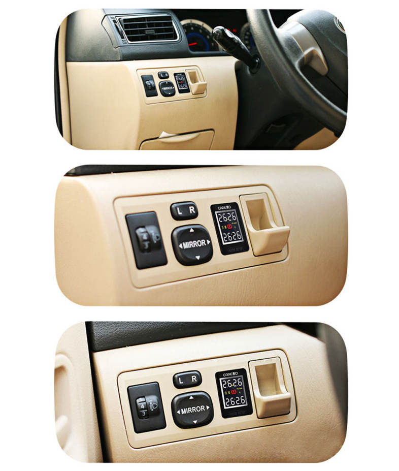 U912 433.92MHz Wireless TPMS Tire Pressure Monitoring System 4 External Sensors for Toyota
