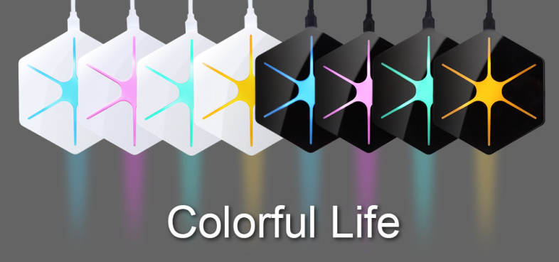 Qi Wireless Charging Pad Magic Dazzle Hexagram Charger