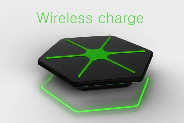 Qi Wireless Charging Pad Magic Dazzle Hexagram Charger