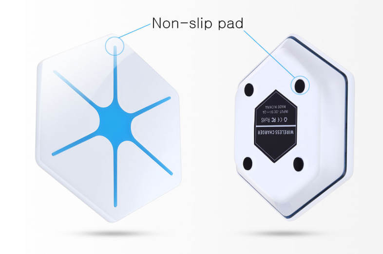 Qi Wireless Charging Pad Magic Dazzle Hexagram Charger