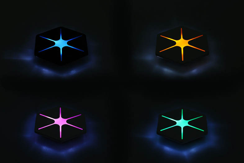 Qi Wireless Charging Pad Magic Dazzle Hexagram Charger