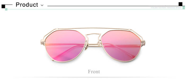 Fashionable Color Coated Hollow Irregular Sunglasses for Unisex