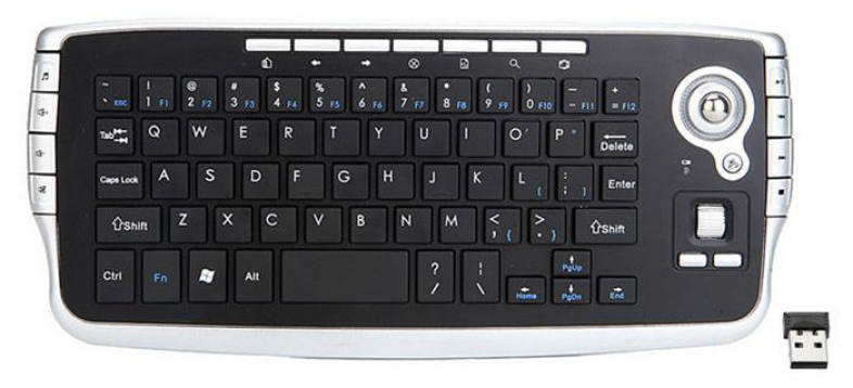 FN - 717 3 in 1 2.4G Wireless Keyboard Mouse Smart TV Remote Control