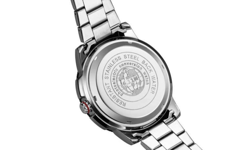 6.11 GD004 Photoelectric Conversion Male Watch Japan Movt Mineral Glass Date Display