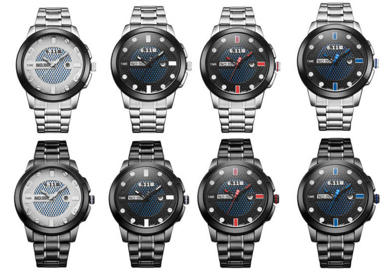 6.11 GD004 Photoelectric Conversion Male Watch Japan Movt Mineral Glass Date Display