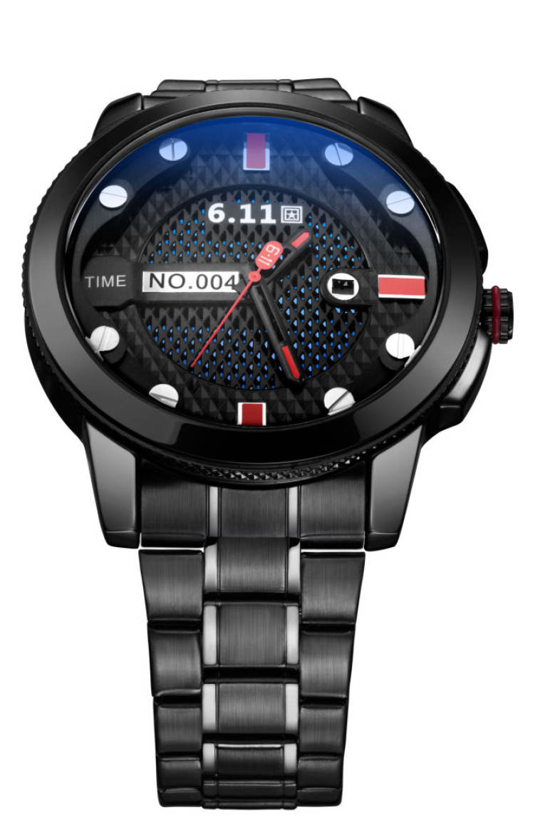 6.11 GD004 Photoelectric Conversion Male Watch Japan Movt Mineral Glass Date Display