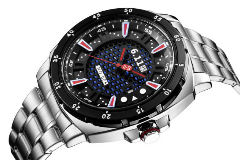 6.11 GD005 Photoelectric Conversion Male Watch Japan Movt Mineral Glass Date Display