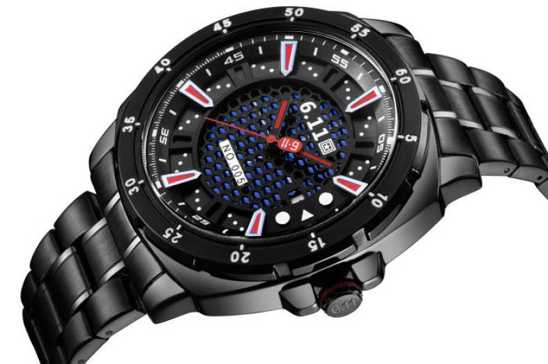 6.11 GD005 Photoelectric Conversion Male Watch Japan Movt Mineral Glass Date Display