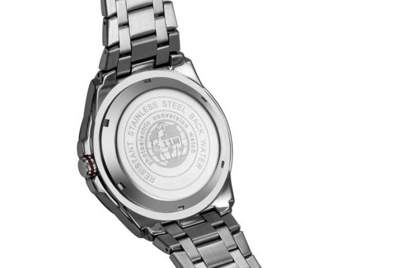 6.11 GD006 Photoelectric Conversion Male Watch Japan Movt Mineral Glass Date Display