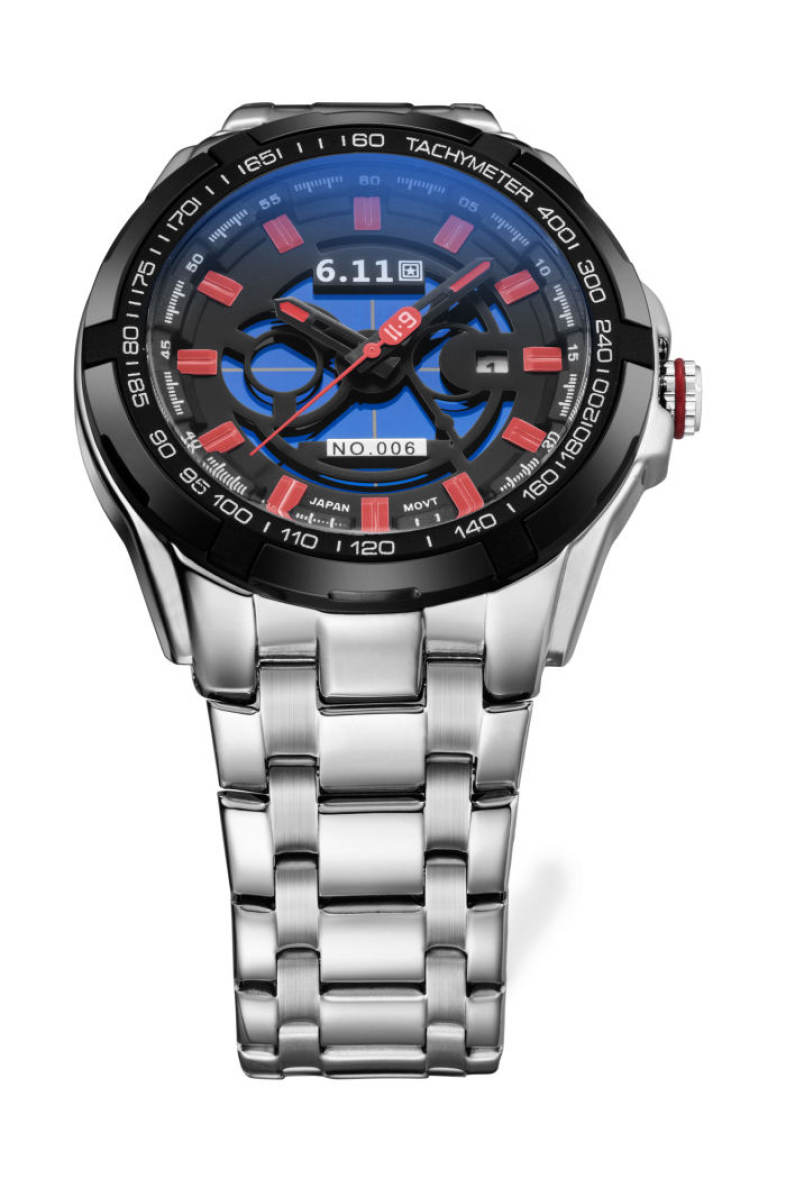 6.11 GD006 Photoelectric Conversion Male Watch Japan Movt Mineral Glass Date Display