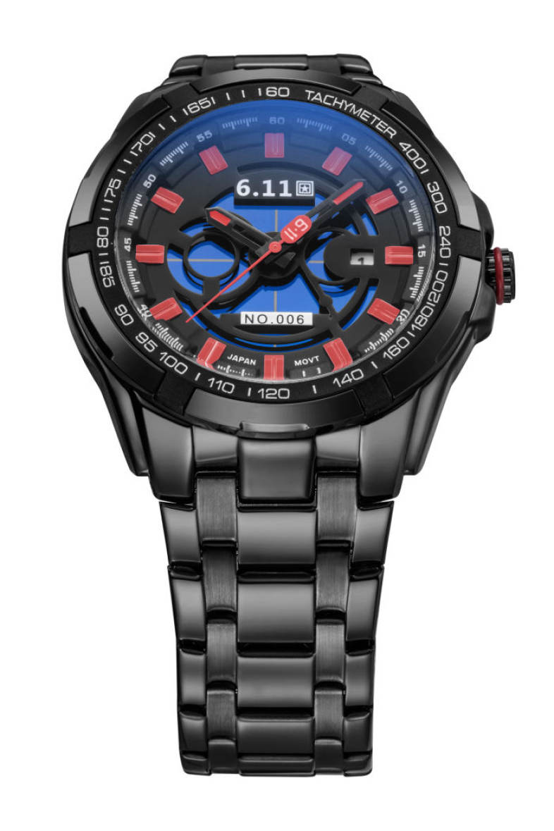 6.11 GD006 Photoelectric Conversion Male Watch Japan Movt Mineral Glass Date Display