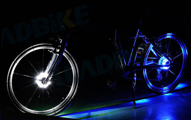 LEADBIKE Cycling Bicycle Waterproof Front Rear Hub Warning Spoke Light Bike Decoration Accessories