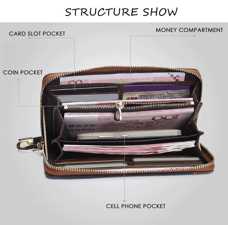 Baellerry Patchwork Canvas Men Portable Clutch Wallet