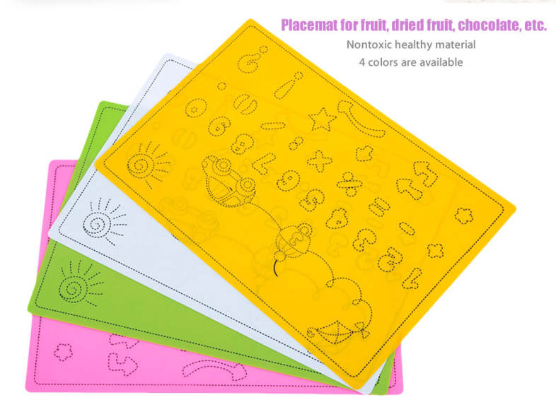 Safety Food Grade Silica Gel Material Kids / Food / Coffee / Dinner Mat
