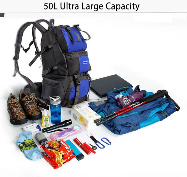 Free Knight FK0218 Outdoor 50L Polyester Water Resistant Backpack Mountaineering Camping Bag