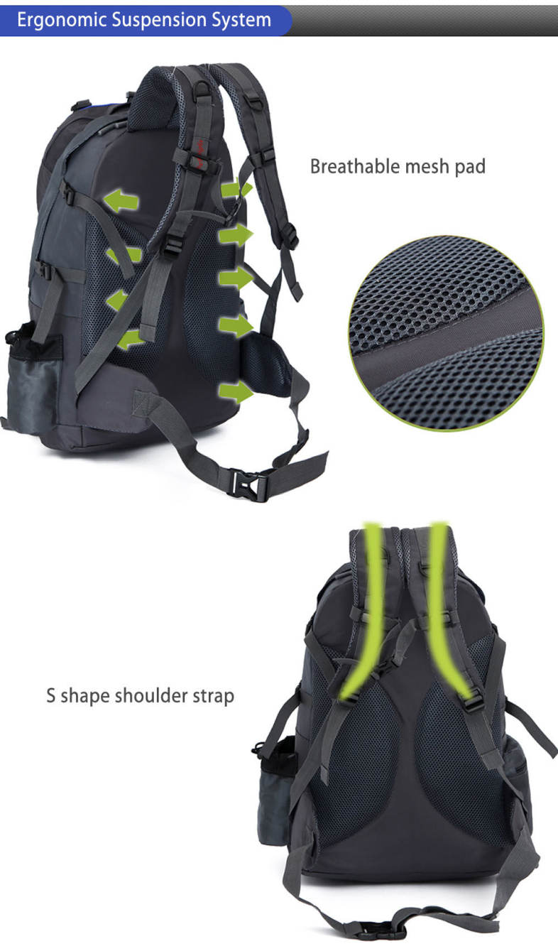 Free Knight FK0218 Outdoor 50L Polyester Water Resistant Backpack Mountaineering Camping Bag