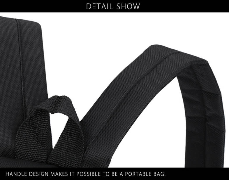 Stitchwork Letter Moon Oxford Unisex Portable Backpack