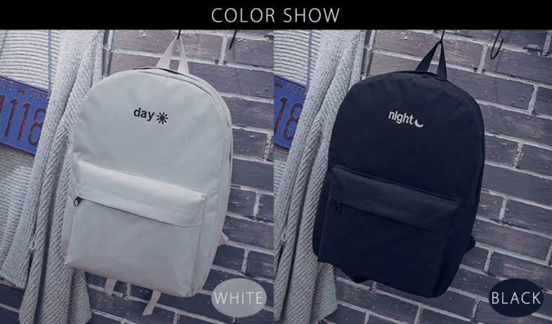 Stitchwork Letter Moon Oxford Unisex Portable Backpack