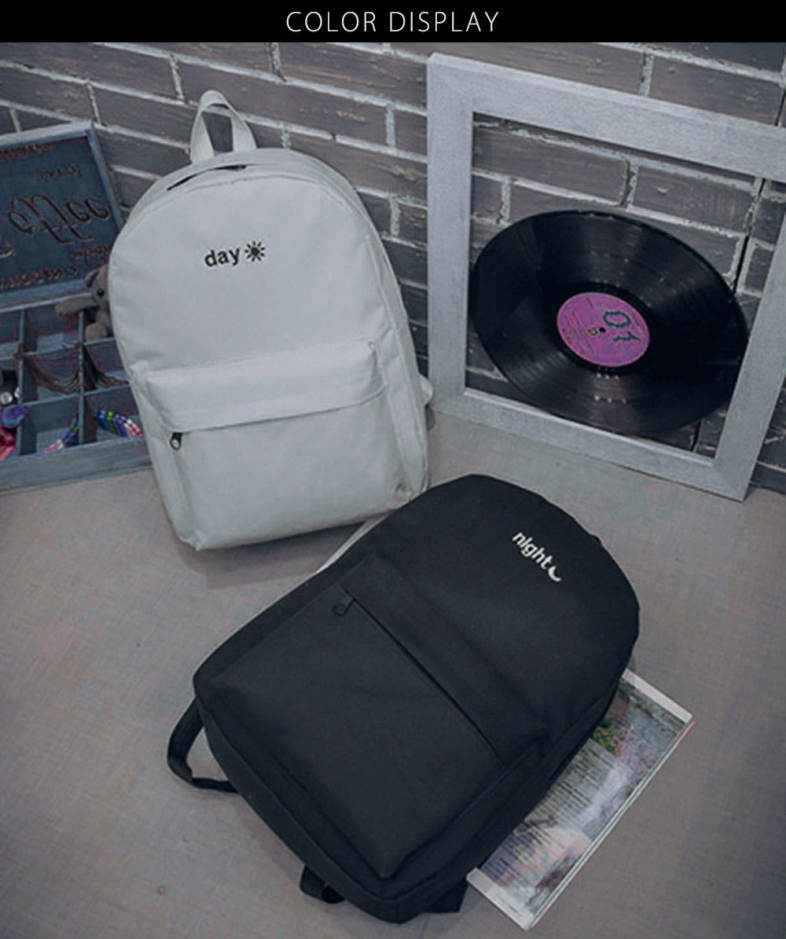 Stitchwork Letter Moon Oxford Unisex Portable Backpack