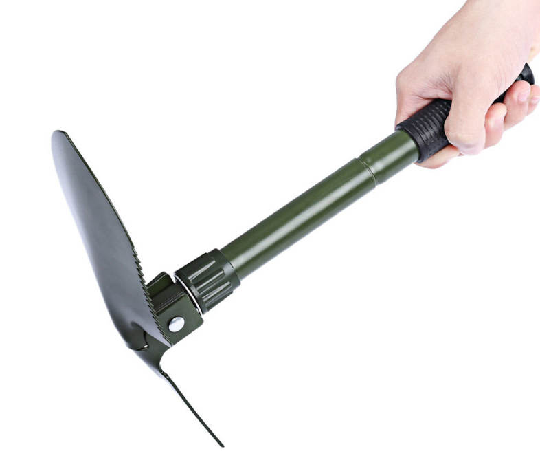 CLEYE Multi-function Military Portable Trowel Diddle Spade Shovel with Carrying Pouch