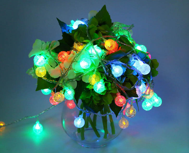 10M 100 LEDs Pebble Ball String Light Christmas Party Fairy Lamp