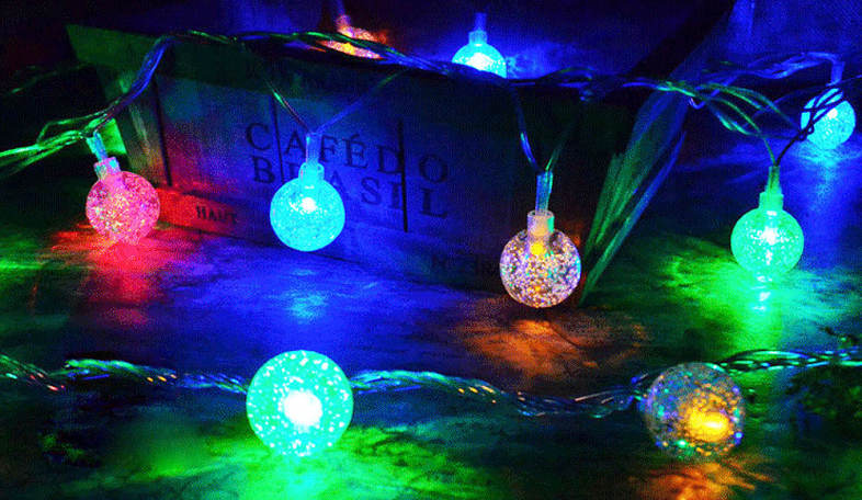 10M 100 LEDs Pebble Ball String Light Christmas Party Fairy Lamp